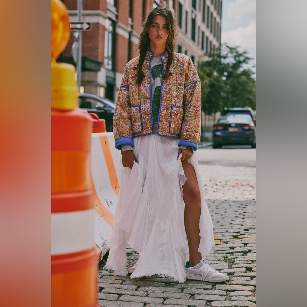 Free People Chloe Jacket in Candy Combo Size Medium